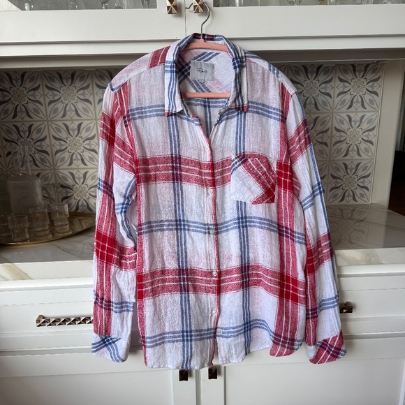 Rails Linen Button Down Shirt - Picture 1 of 9